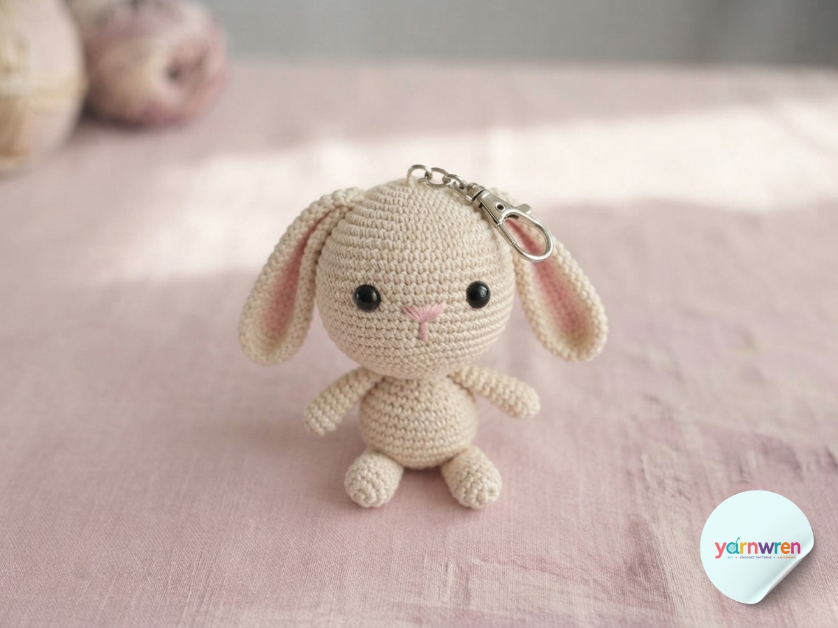 Amigurumi Bunny Keychain - A Sphere - Math Crochet Tutorial