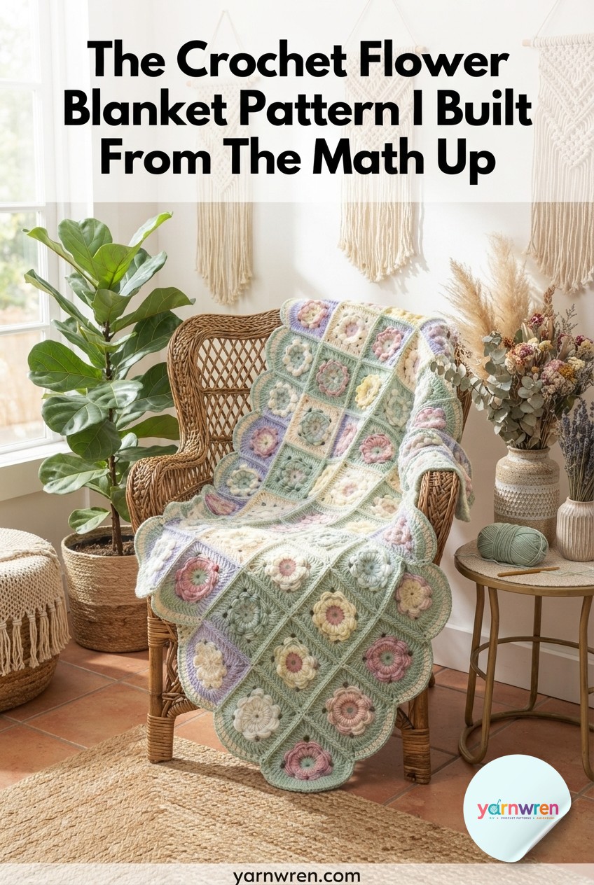 The Crochet Flower Blanket Pattern I Built From The Math Up