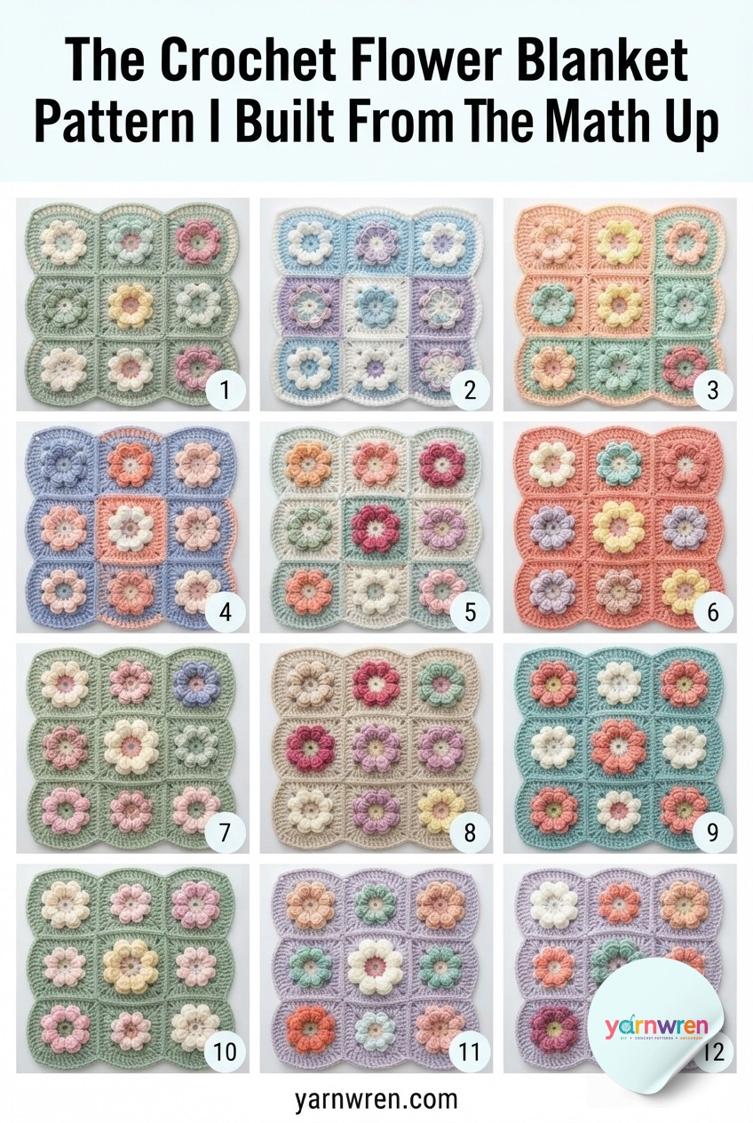 The Crochet Flower Blanket Pattern I Built From The Math Up
